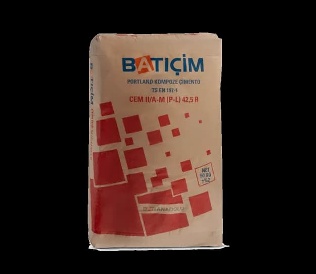 Batıçim 25 kg torba gri çimento — İzmir inşaat malzemeleri