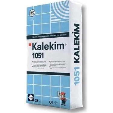 Kalekim 1051 seramik yapıştırıcı 25 kg — gri