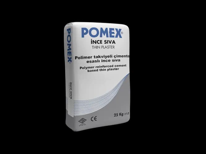 Pomex hazır sıva ince 25 kg — makine ve el sıvası