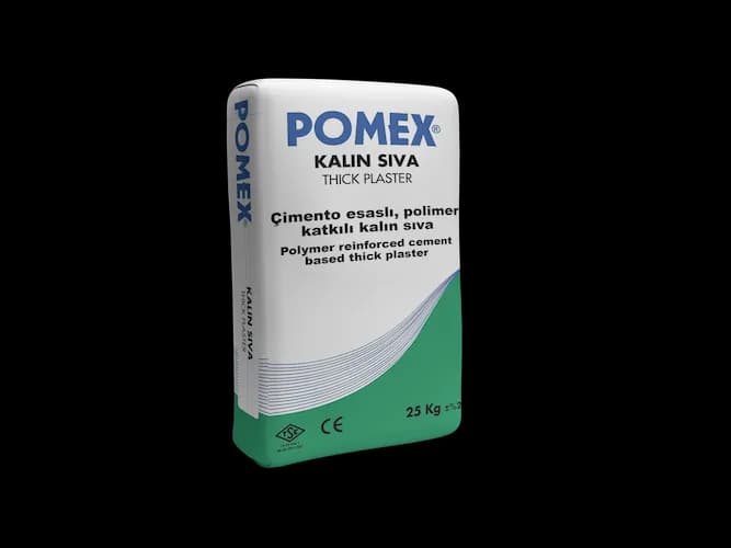 Pomex hazır sıva kalın 25 kg — kaba kat sıva